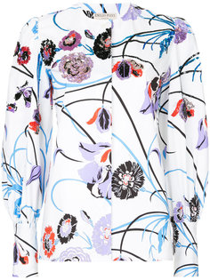 блузка с цветочным принтом  Emilio Pucci