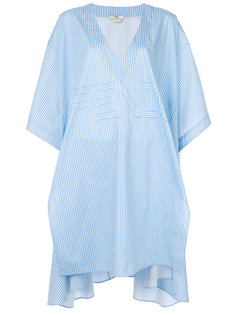 striped asymmetrical blouse Fendi