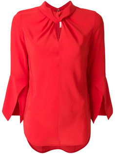 блузка с оборками на воротнике  Victoria Beckham