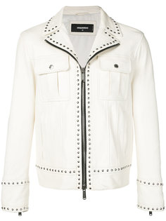 zipped biker jacket Dsquared2
