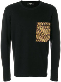 FF Logo Patch Sweatshirt Fendi