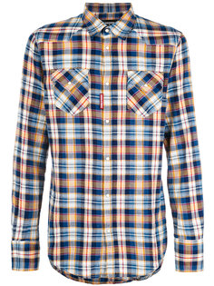 plaid fitted shirt Dsquared2
