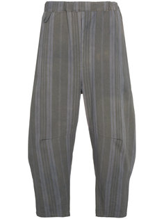 полосатые брюки с эластичным поясом By Walid