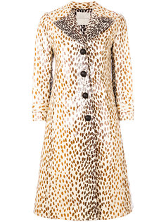 leopard print coat Marco De Vincenzo