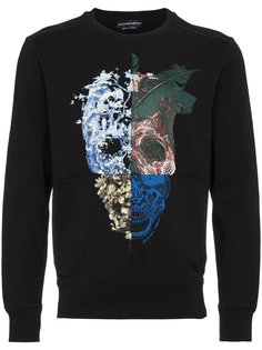 толстовка с принтом Nature Skull Alexander McQueen