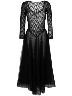 кружевное платье с пышной юбкой Nina Ricci
