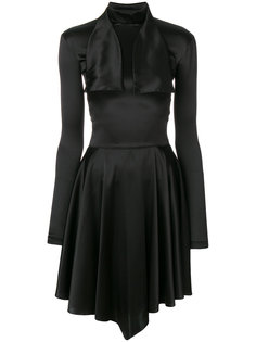 платье с горловиной с шарфом и драпировками Nina Ricci