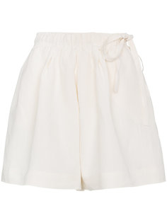 Drawstring shorts with leather pocket JW Anderson