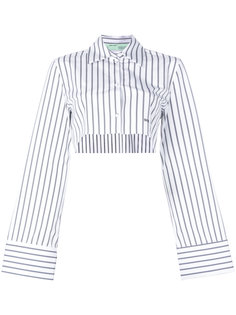 укороченная полосатая рубашка  Off-White