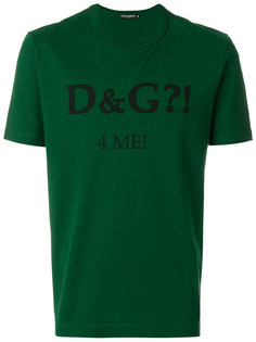 футболка с принтом 4 Me Dolce &amp; Gabbana