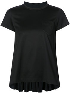 футболка с плиссированной спинкой Sacai