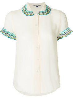 блузка с фигурной отделкой на воротнике  Jupe By Jackie