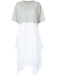 широкое платье-футболка Mm6 Maison Margiela