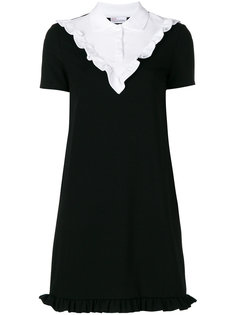 платье шифт с оборкой  Red Valentino