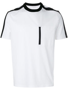 футболка-поло с контрастной окантовкой  Prada