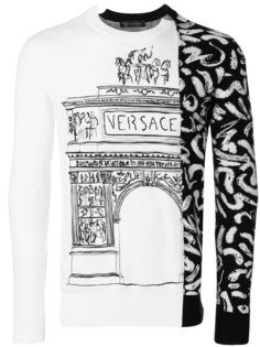 contrast panel jumper Versace