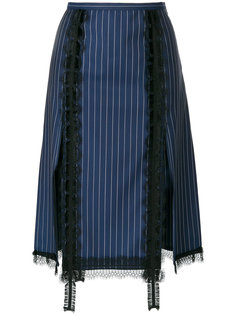 striped A-line skirt Versace