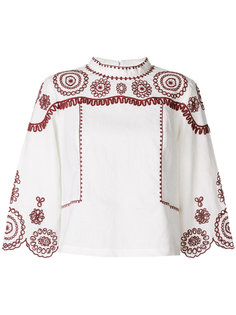 блузка с вышивкой Edison Mih Jeans