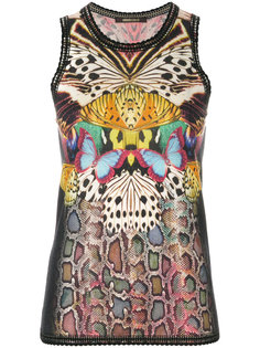 топ с принтом  Roberto Cavalli