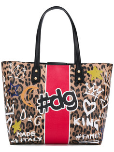 Beatrice graffiti print shopper tote bag Dolce &amp; Gabbana