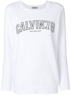 толстовка с вышитым логотипом  Calvin Klein