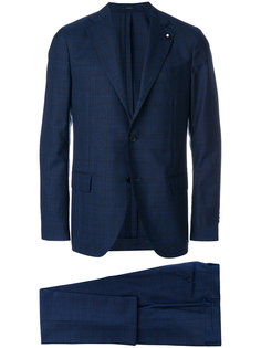 костюм кроя слим в клетку Lardini