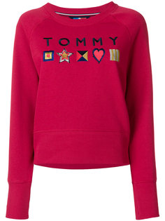 топ с вышитым логотипом  Tommy Hilfiger