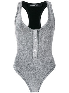 боди-рейсер цвета металлик Filles A Papa