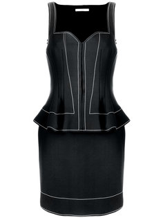 приталенное платье с баской  Givenchy