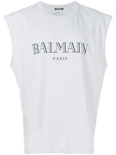 футболка с принтом логотипа Balmain