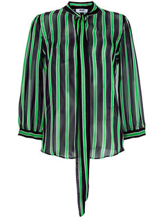 блузка в полоску с бантом  MSGM