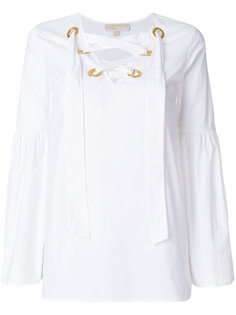 блузка с завязками на горловине  Michael Michael Kors
