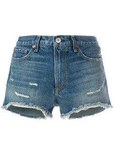 джинсовые шорты с эффектом потертости Rag &amp; Bone