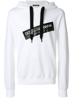 толстовка с капюшоном и принтом логотипа Dolce &amp; Gabbana