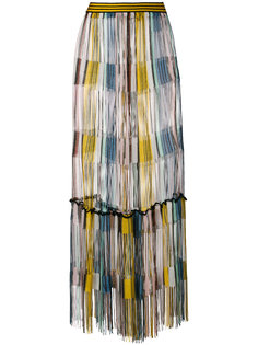 юбка макси с бахромой Missoni