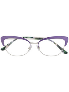 очки в оправе "кошачий глаз" Dolce &amp; Gabbana Eyewear