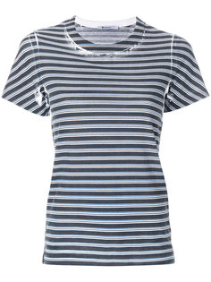 футболка в полоску с эффектом потертости T By Alexander Wang