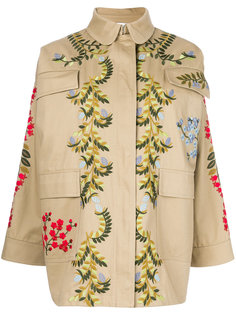 куртка с цветочной вышивкой  Red Valentino