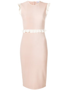 приталенное платье с рюшами Red Valentino