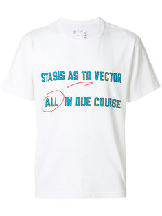 футболка с принтом All In Due Course Sacai