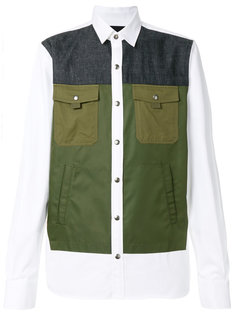 рубашка с панельным дизайном Diesel Black Gold