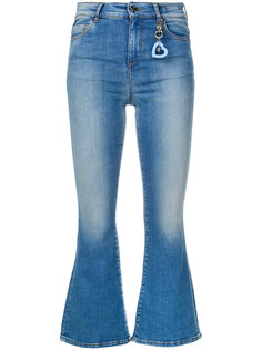 укороченные расклешенные джинсы Twin-Set