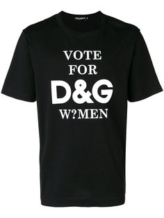 футболка с графическим принтом Dolce &amp; Gabbana
