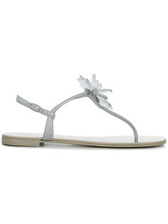 сандалии с цветком с кристаллами Giuseppe Zanotti Design