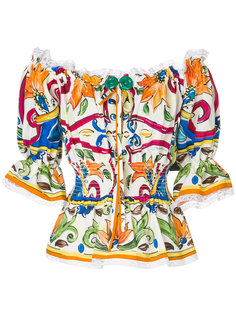 блузка с открытыми плечами Majolica Dolce &amp; Gabbana