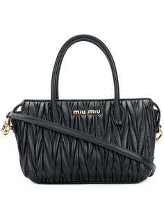 стеганая сумка-тоут Avenue Miu Miu