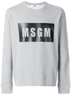 толстовка с логотипом MSGM