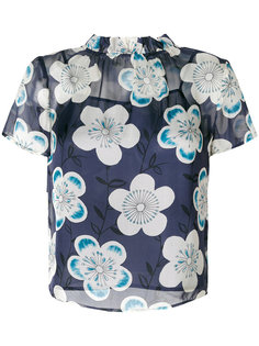 блузка с цветочным принтом  Emporio Armani