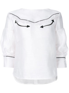блузка со стрелками Sacai