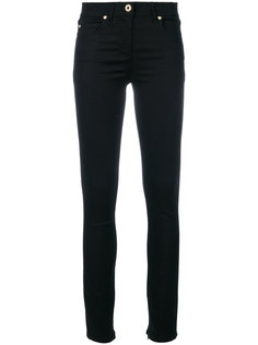 джинсы "скинни" с манжетами на молнии Versace